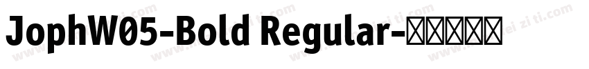 JophW05-Bold Regular字体转换